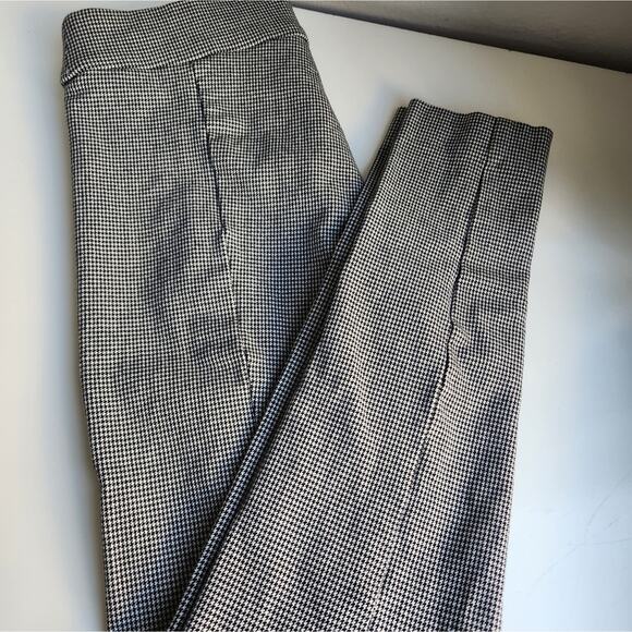 H&M Women Houndstooth Stretchy Business Trouser pants Size 4 - Picture 1 of 5